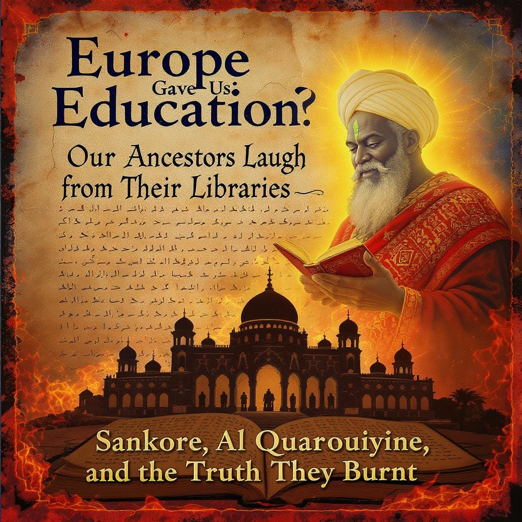 Europe Gave Us Education"? Our Ancestors Laugh from Their Libraries.