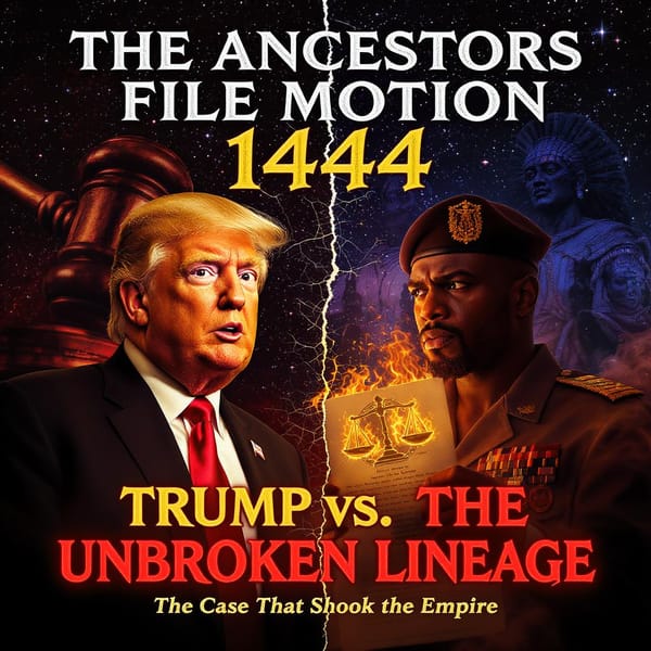 THE ANCESTORS FILE MOTION 1444: Trump vs. The Unbroken Lineage of African Resistance