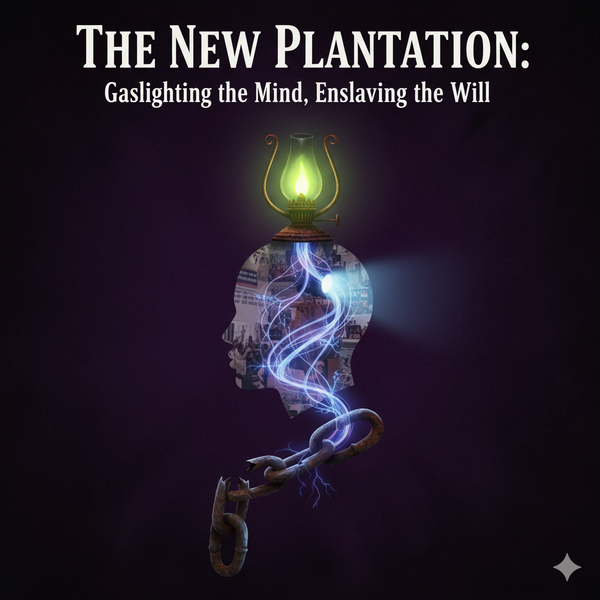 The New Plantation: Gaslighting the Mind, Enslaving the Will